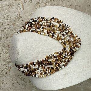 Artisan Crafted Glass Seed Bead Necklace